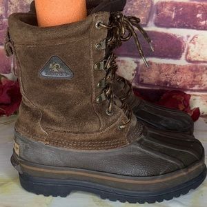 Rocky Brown Leather Lace Up Waterproof Steel Shank Thinsulate Winter Boo…